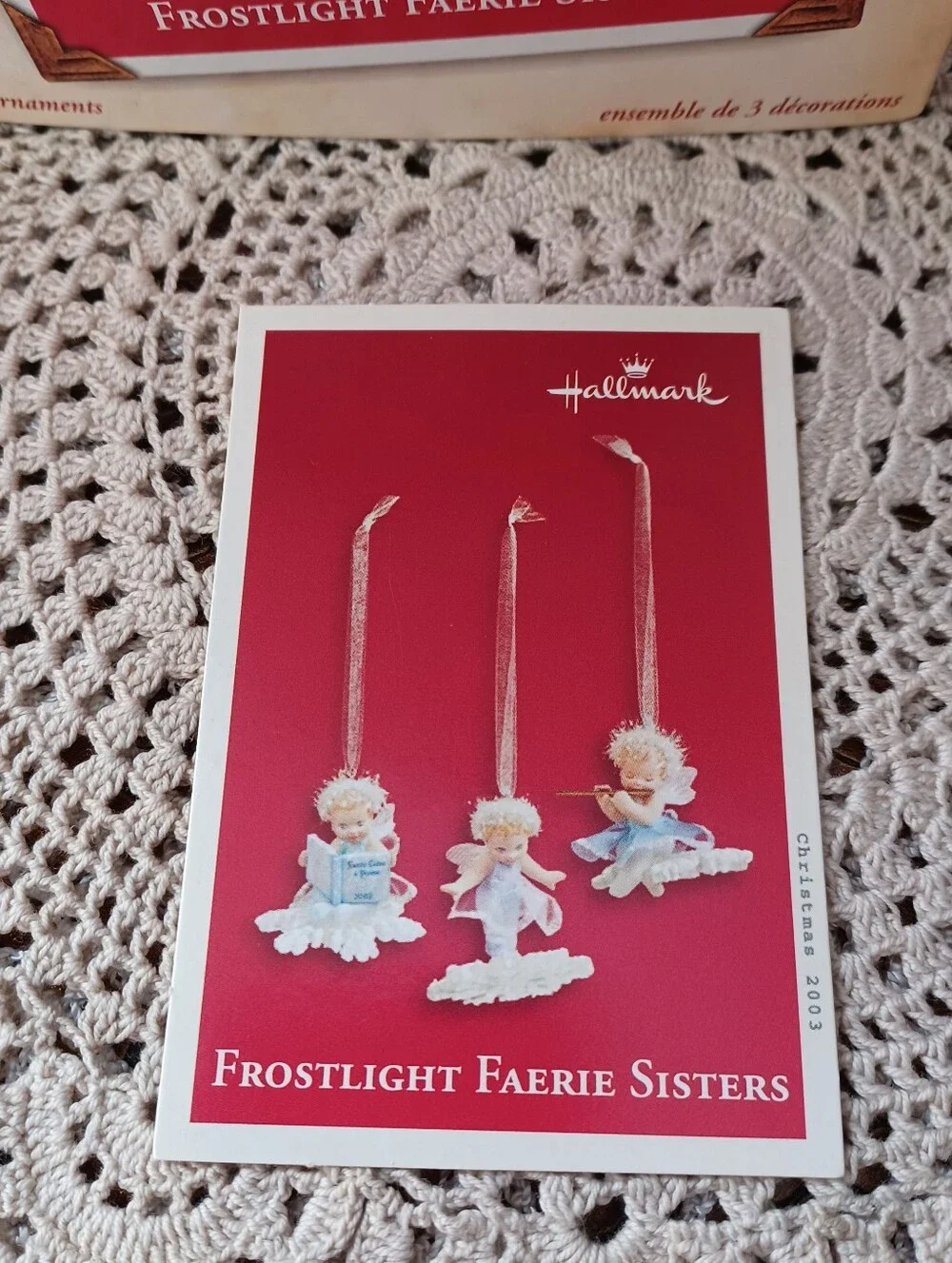 VINTAGE HALLMARK SET OF 3 ORNAMENTS CHRISTMAS 2003 
